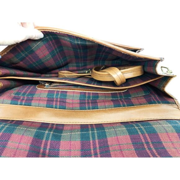 Vintage Brown Messenger Bag Satchel Cross Body Laptop Bag Briefcase  Unisex - Picture 6 of 11